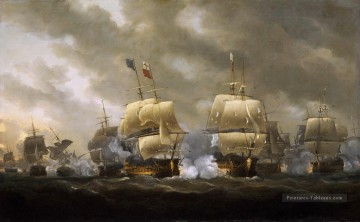 Quibcardinaux Batailles navale Peinture à l'huile